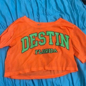 Crop top swim cover